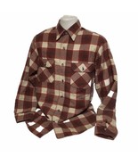 Fieldmaster Flannel Jacket Men’s Red Medium 15-15.5 Flannel Coat Insulated  - £24.09 GBP