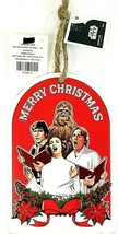 Christmas Star Wars Metal Ornament W/Han Luke Chewy Princess Leia 6&quot; x 4... - $12.19