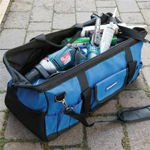 Large Tool Bag 24&quot; adjustable Nylon Case Carrier 22 Pocket Plumber Carpe... - $545.82 MXN