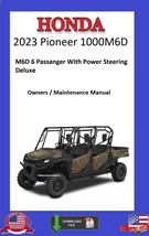 2023 Honda Pioneer 1000 M6D SXS Owners / Maintenance Manual - $12.95