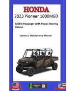 2023 Honda Pioneer 1000 M6D SXS Owners / Maintenance Manual - $12.95