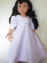 Lilac Eyelet Gown made to fit Gotz Hannah doll - $29.95