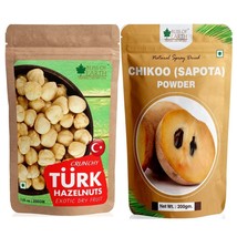 Organic &amp; Natural Turkish Hazelnuts &amp; Chikoo Sapota Powder Spray Dried 2... - £17.56 GBP