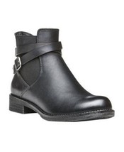 NIB Propet Black Leather Ankle Boot Side Zipper 9 Wide (D) Decorative Bu... - $84.54