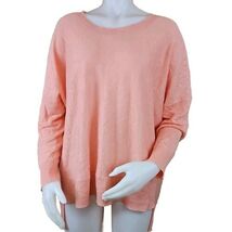 Eileen Fisher Lightweight Linen Sweater Womens L Peach Apricot Boat Neck... - €22,81 EUR