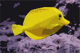 Pepita needlepoint kit: Lemon Tang Fish, 12&quot; x 8&quot; - $86.00+