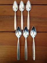 Set of 6 Vintage Mid Century Gerity? Silverplate G 90 Spoons Antique Fla... - $59.99