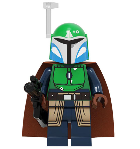 the Mandalorian Green Star Wars Custom Minifigure Building Blocks - $2.68