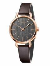 Calvin Klein Even K7B236G3 Ladies Analogue Quartz Watch with Leather Strap - £105.43 GBP