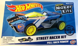 New Hot Wheels BTMK19 Motor Maker Kitz Blue Warp Speeder 5&quot; Street Racer Kit - £13.32 GBP