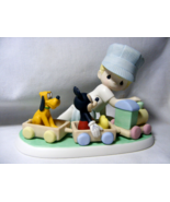 Precious Moments   FRIENDS KEEP YOU RIGHT ON TRACK Disney Micky Pluto - €189,98 EUR