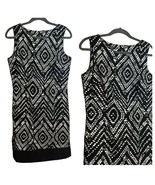 Mario Serrano Italy Ladies Sleeveless Black White Dress SZ 8 - $30.55