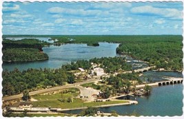 Postcard Burleigh Falls Ontario Aerial View - $4.94