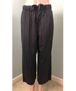 Women&#39;s Vince. Navy Blue Pinstripe Drawstring Tie Pants Sz Medium - £29.97 GBP