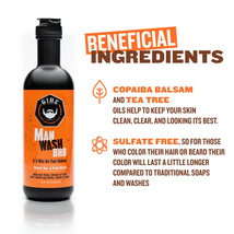 Gibs Man Wash Beard, Hair & Body, 12 oz. image 7