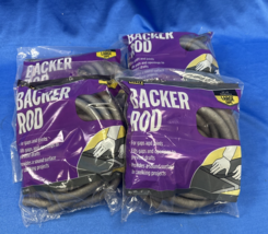 4 Pack 0.625 in. x 20 ft. Gray Foam Backer Rod Weatherstrip - Large Gaps - $239.70 MXN