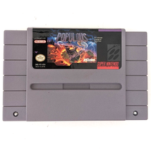 Populous Super Nintendo SNES Acclaim 1991 Video Game Tested Working - £6.22 GBP