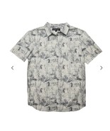 PSYCHO TUNA MEN&#39;S DUCKS SHORT SLEEVE BUTTON UP SHIRT- Small - $29.70