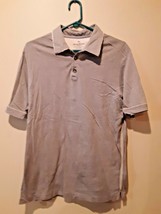 Tommy Bahama Jeans Men&#39;s Polo Shirt Medium Gray Island Modern Fit Button... - £13.44 GBP