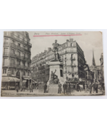 Paris Place Maubert Statue of Etienne Dolet POSTCARD Unposted Unsent France - $146.13 MXN