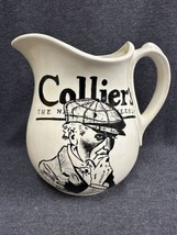 Rare Sherlock Holmes Colliers Weekly Beer / Water Pitcher 8.5” Tall White - £19.70 GBP