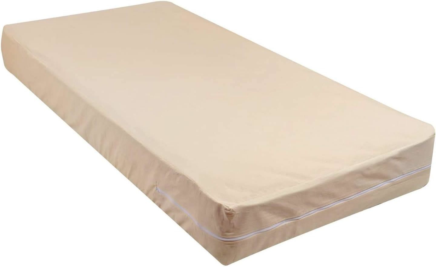 Gilbins Fleetwood Mattress Cover, 100% Cotton, Zips Around The, Cot Size. - $36.94