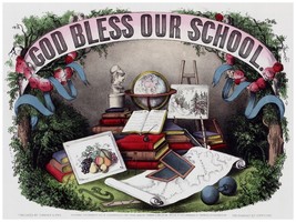 Decorative Poster.Interior wall art design.Decor Art.God Bless ou School.4190 - £14.24 GBP+