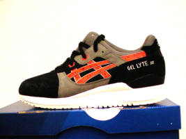 ASICS Hombres Gel-Lyte III Atletismo Zapatos Talla 10 Ee. Uu. Negro / Chile - £117.12 GBP