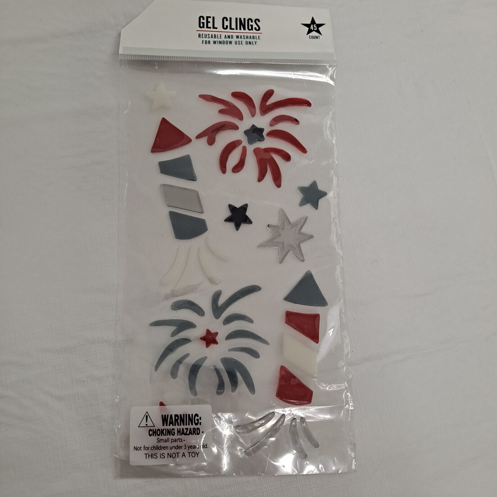 Primary image for Fireworks 4th Of July Celebration Gel Clings Window Decorations