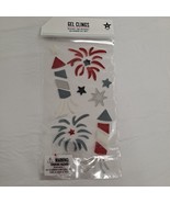 Fireworks 4th Of July Celebration Gel Clings Window Decorations - £5.44 GBP