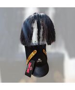 Napoleonic Prussian Waterloo Brunswick Officer Shako Hat: Leather Made - $325.00