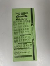 The South Shore Line Train Schedule | 1985 - $9.85