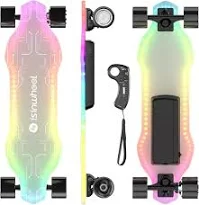 isinwheel   V6   Pro   Electric   Skateboard   with   Pedal   Lights   &amp;... - $375.00