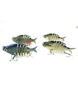 Fishing Lures for Bass, Crappie, Swim bait Jointed Crank 4pc Tackle Lot SET - $355.49 MXN