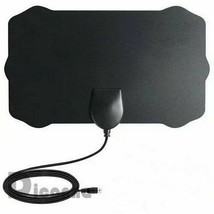 Ultra Thin Flat Indoor HDTV Signal  TV Antenna 12FT Coax 200 Mile - £7.41 GBP