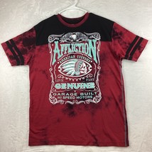 Affliction American Customs Shirt Men’s 2XL Red Black Garage Built Eagle... - $24.72
