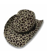 Cowboy Cowgirl Hat Giraffe Leopard Rodeo Western One Size West Garden Sun - $29.63 CAD