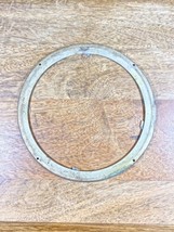 Old Metal Clock Dial Pan Trim Ring (5.77 Inch Dia, 4.90 Inner Dia)  (KD040) - $12.99