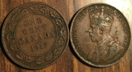 1917 Canada Large Cent Penny Coin - Condition G Or Better - £2.00 GBP