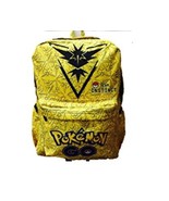 Pokemon Go Team Instinct full size school bag backpack 18&quot; Yellow - £21.22 GBP