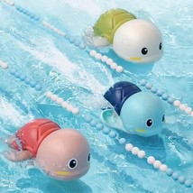 3PCS Cute Turtle Clockwork Bath Toys - Fun for Kids&#39; Water Play - £9.47 GBP