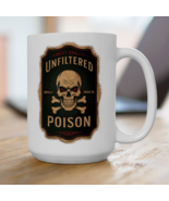 Unfiltered Poison Ceramic Coffee Mug Gift Funny Halloween Coffee Cup - $12.99+