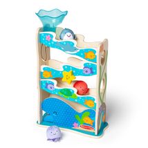 Melissa &amp; Doug Rollables Wooden Ocean Slide Infant and Toddler Toy (5 Pi... - $45.27