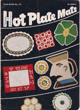 Hot Plate Mats - Star Book 70 - American Thread Company - 14 Crochet Pat... - $3.96