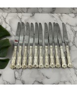 National Silver Co Queen Elizabeth Silverplate Modern Hollow Knife Set o... - $485.32 MXN