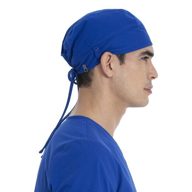 2-Pack Scrubstar Adult Unisex Surgical Scrub Caps, Electric Blue Item image 2