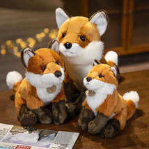 Hot Cute Simulation Fox Plush Toy Kawaii Stuffed Wild Animals Lovely Lifelike Pl - £4.68 GBP+