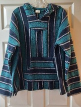 Echo Naturals Adult Mexican Blanket Hoodie Hooded Hippie Size XL - $29.99