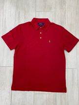 NWT Men&#39;s Polo Ralph Lauren Cotton Custom Slim Fit Polo Color Red Size M,L,XL - £48.24 GBP