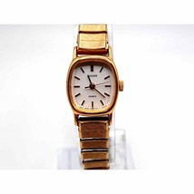 Pulsar Watch Women New Battery Gold Tone Speidel Expendable Band 15mm - £16.05 GBP